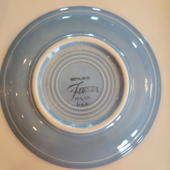 2 Sets Post-86 Fiesta Periwinkle Blue Cups & Saucers~ Fiestaware ~ Retired Color - Picture 11 of 16